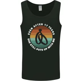 17 Year Wedding Anniversary 17th Marriage Mens Vest Tank Top