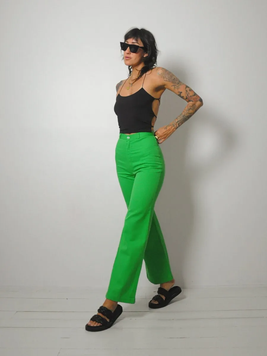 1970's Shamrock Flared Pants 24x30