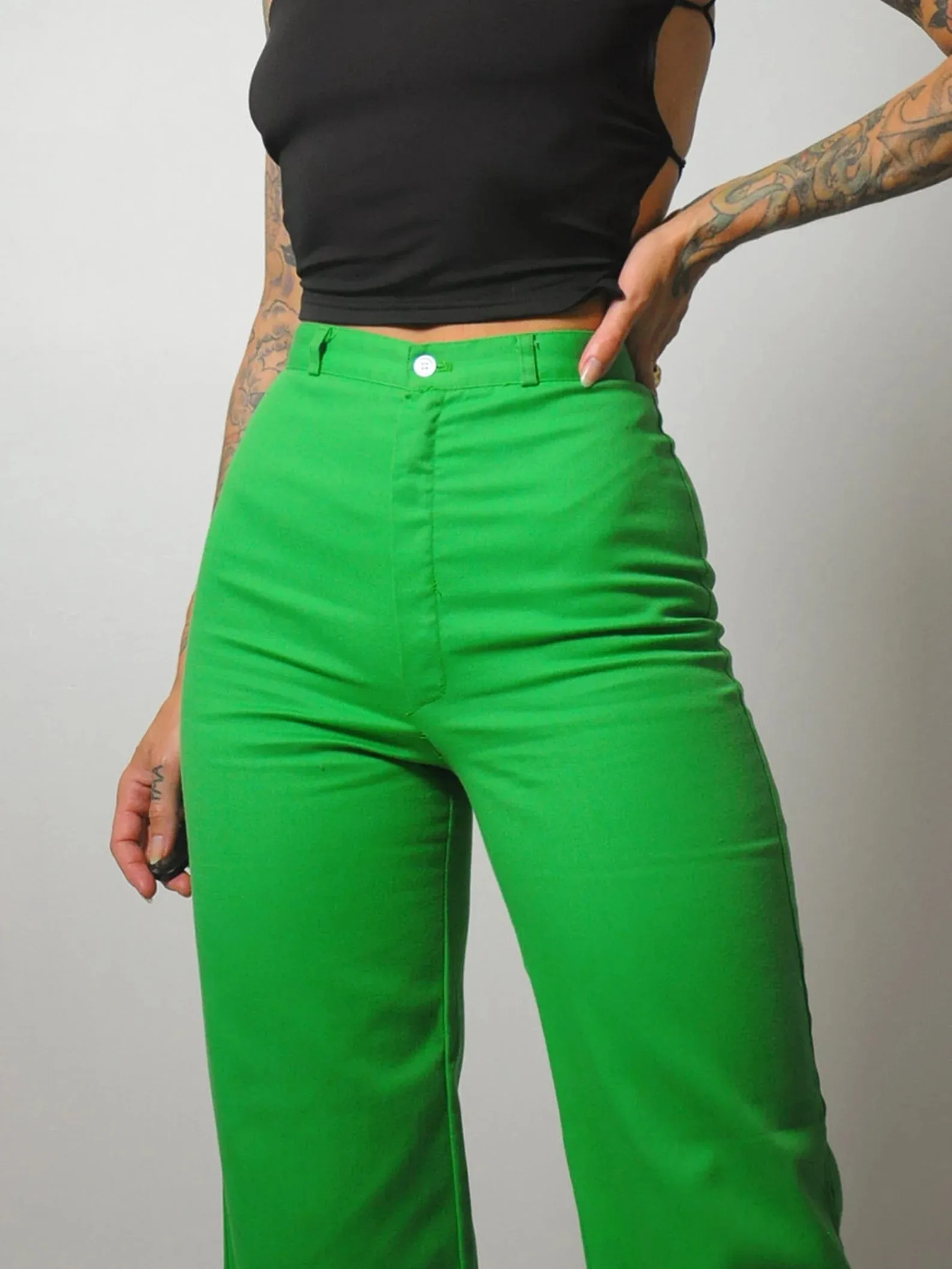 1970's Shamrock Flared Pants 24x30