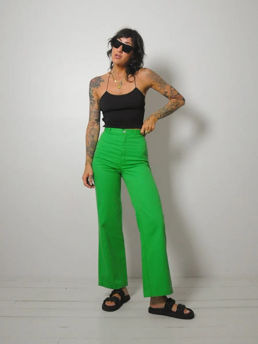 1970's Shamrock Flared Pants 24x30