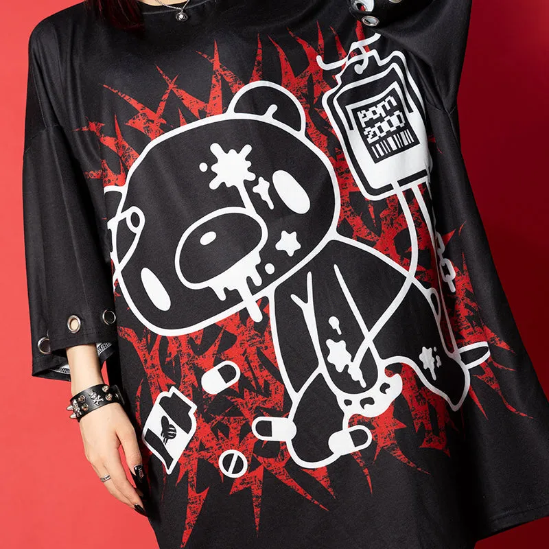 ACDC RAG & Gloomy Bear dark ring huge t-shirt