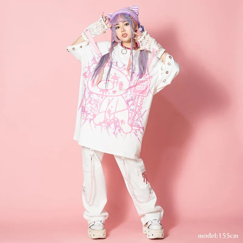 ACDC RAG & Gloomy Bear pastel ring huge t-shirt