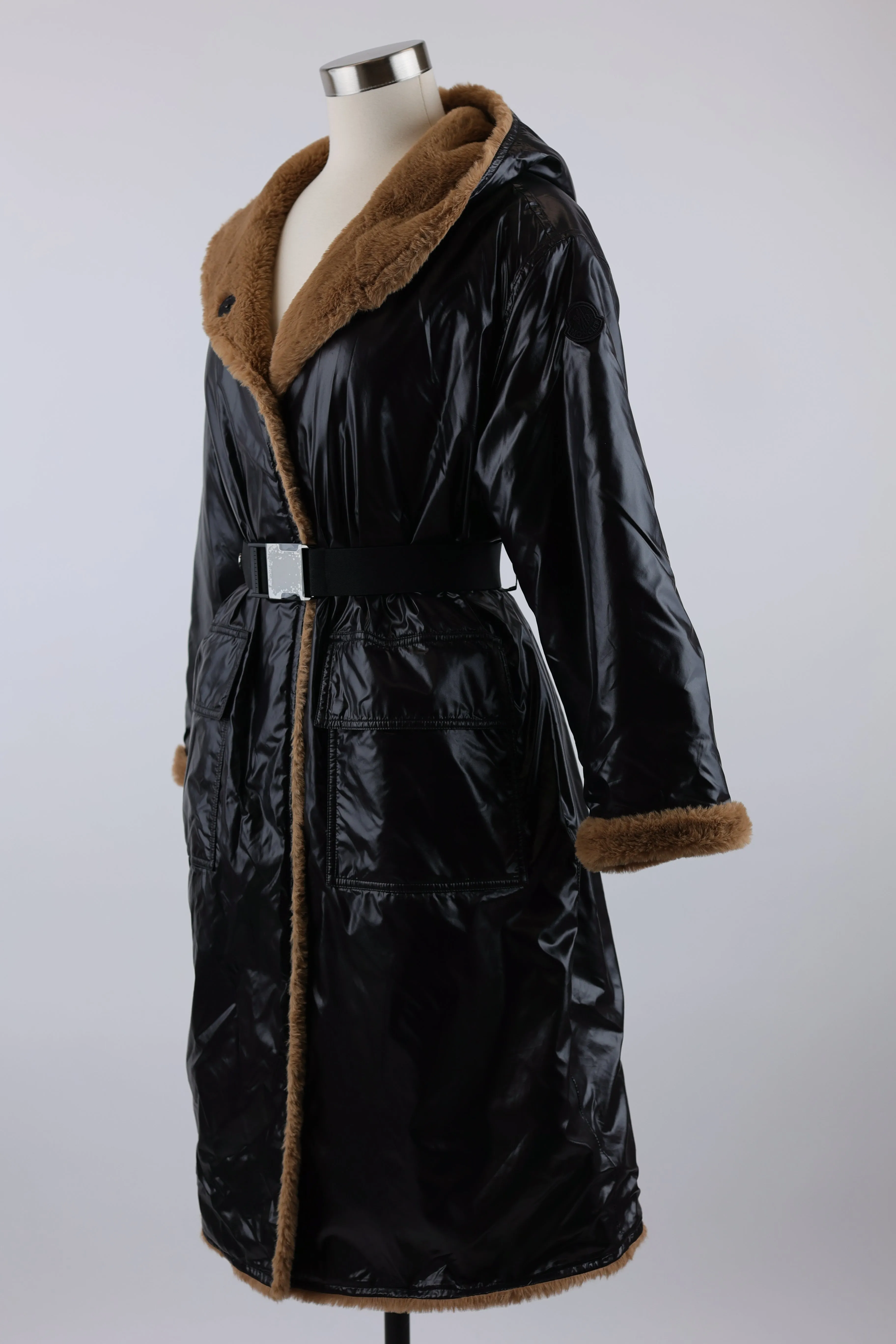 Actee Reversible Faux Fur Parka