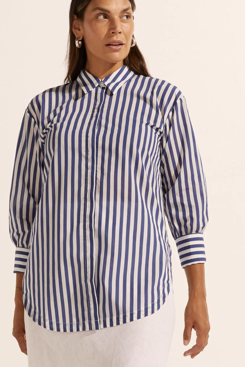 Adage Top in Navy Stripe