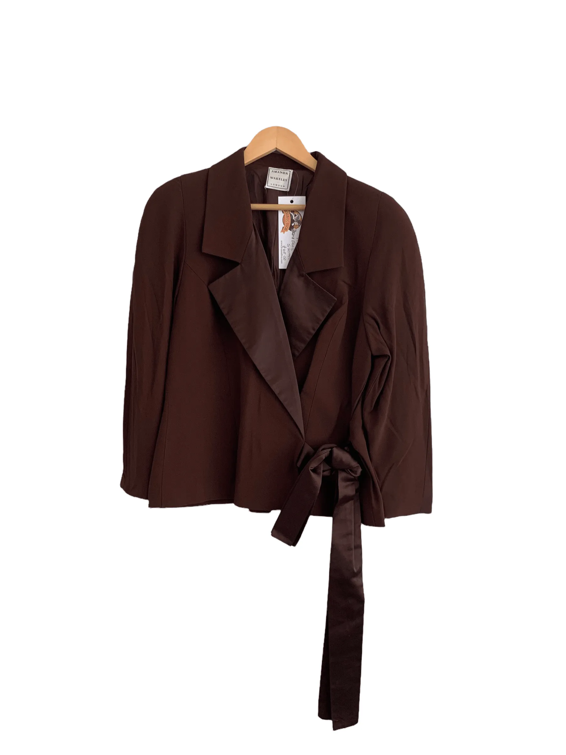 Amanda Wakeley Designer Brown Jacket Size M/L