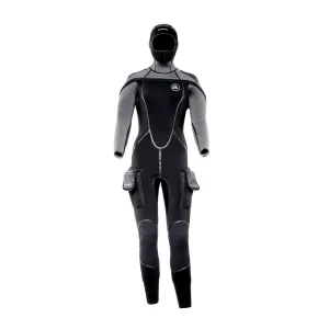 Apeks THERMIQ ADV. JUMPSUIT 8/7MM WOMEN BLACK GREY