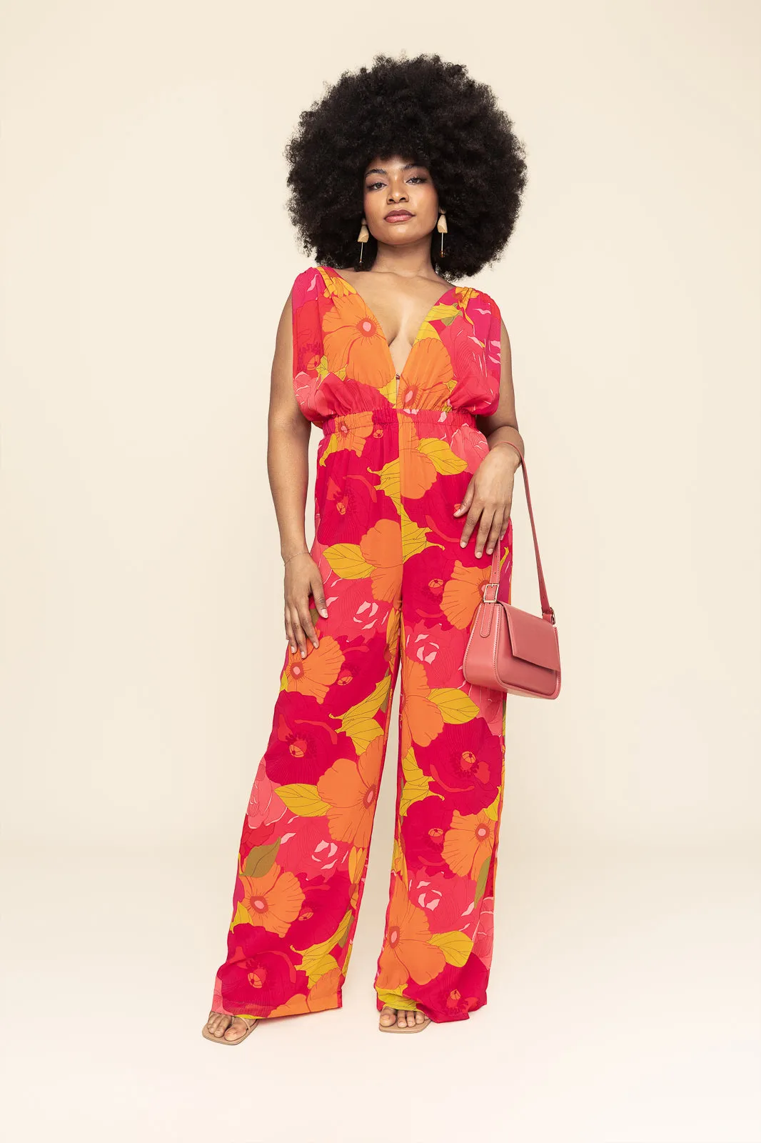 Bloom Plunge Jumpsuit (Re-Mixed)