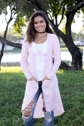 Blush Duster Cardigan