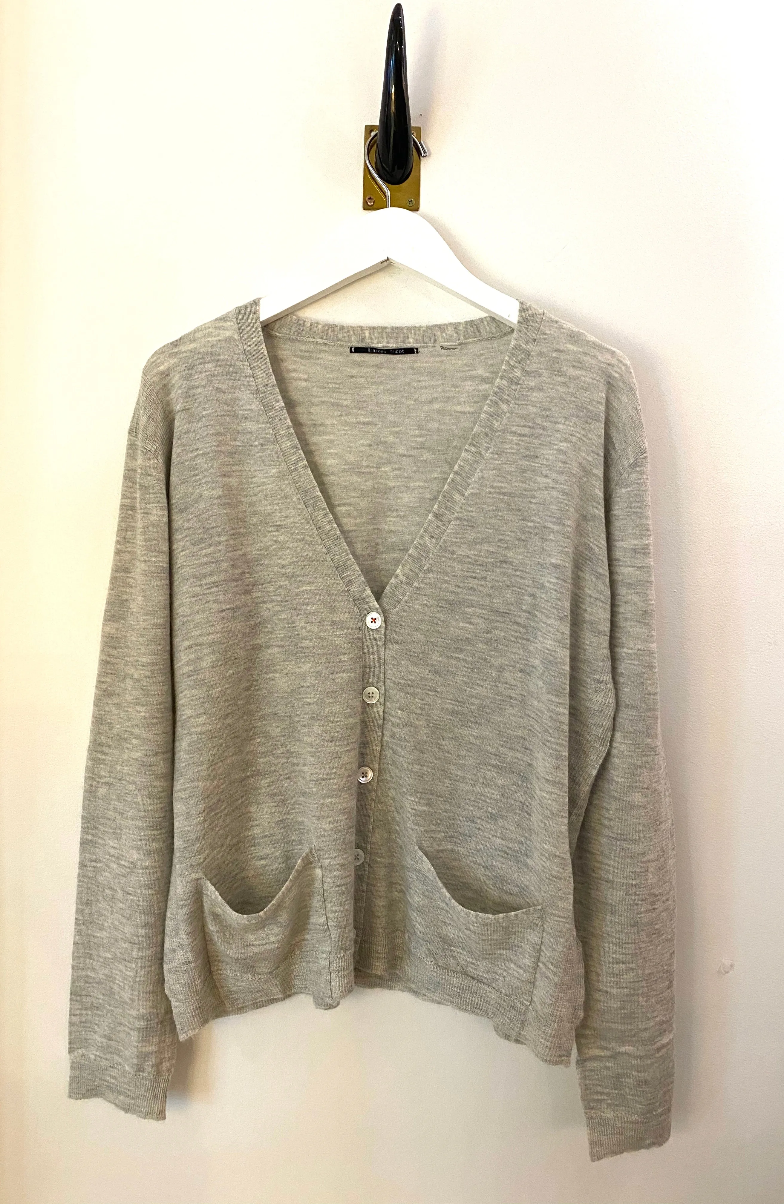 Brazeau Tricot Cashmere Boy Cardigan Sweater