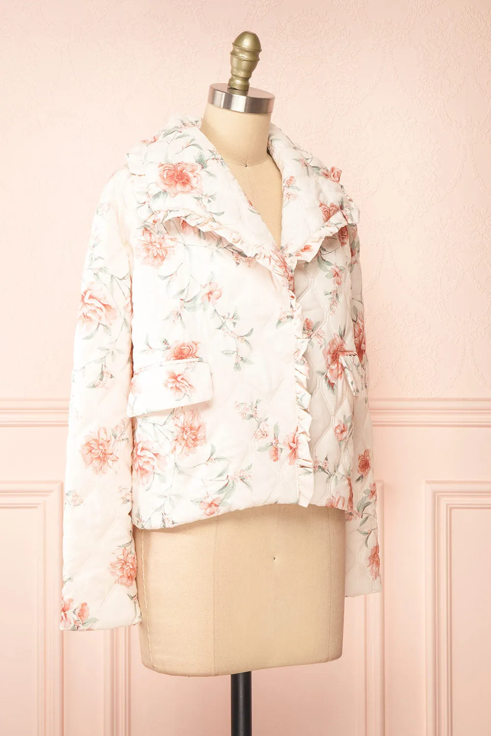 Broubie | Button-up Floral Quilted Jacket