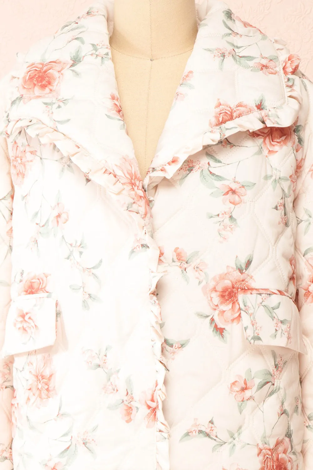 Broubie | Button-up Floral Quilted Jacket