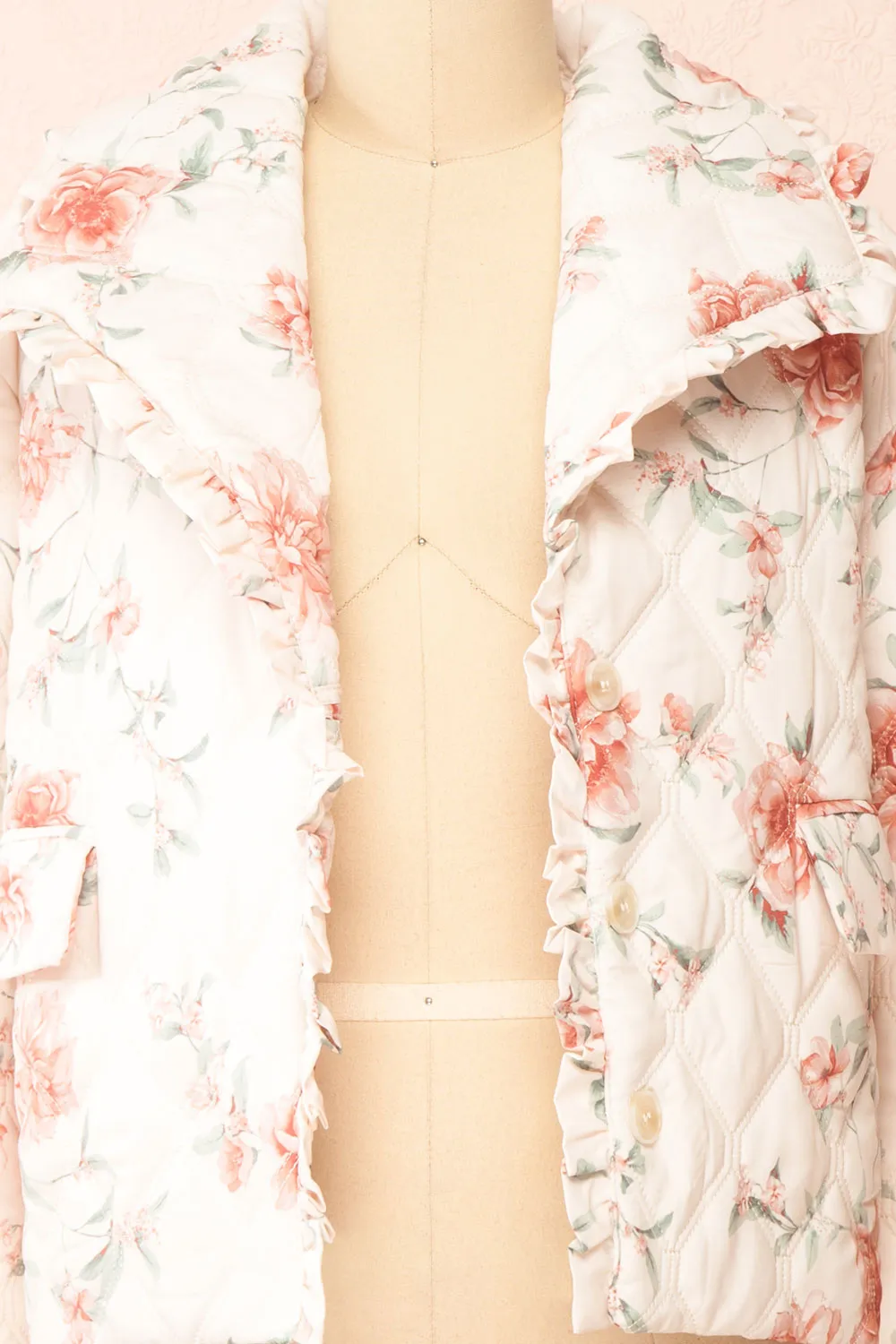 Broubie | Button-up Floral Quilted Jacket