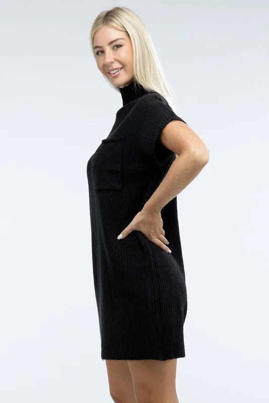 Camryn Mock Neck Sweater Dress