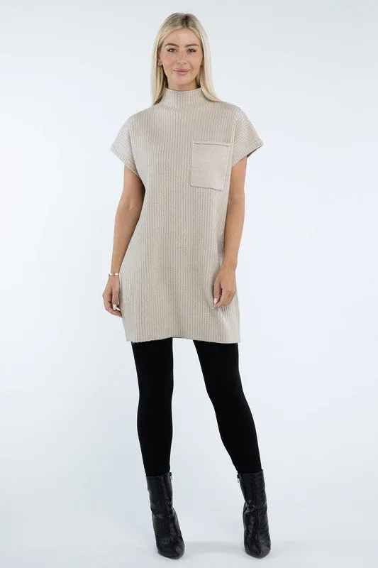 Camryn Mock Neck Sweater Dress