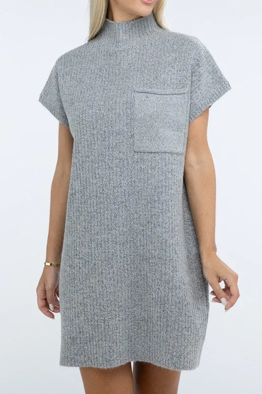 Camryn Mock Neck Sweater Dress