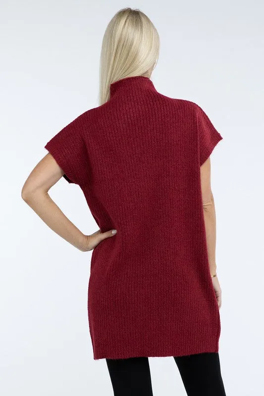 Camryn Mock Neck Sweater Dress