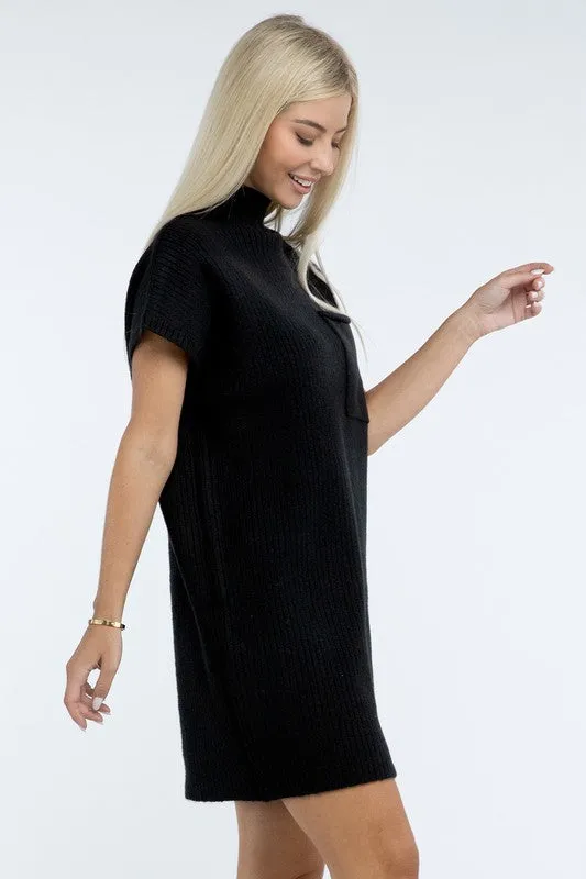 Camryn Mock Neck Sweater Dress