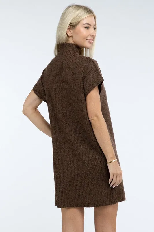 Camryn Mock Neck Sweater Dress