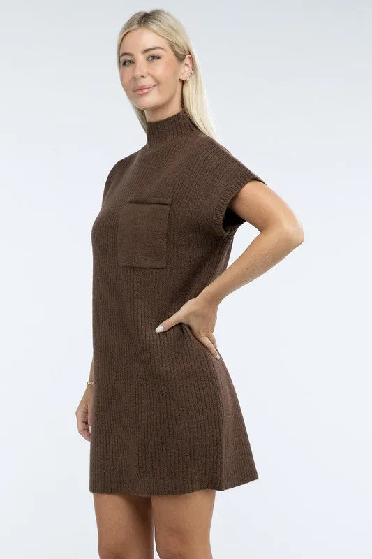 Camryn Mock Neck Sweater Dress