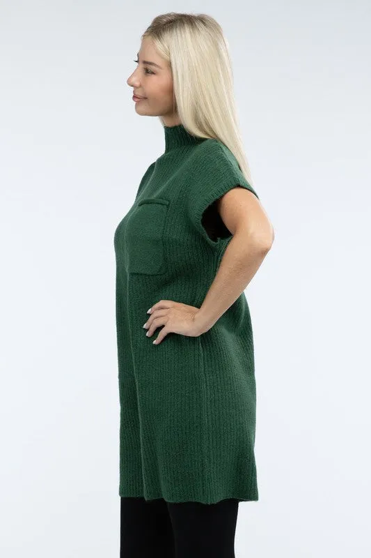 Camryn Mock Neck Sweater Dress