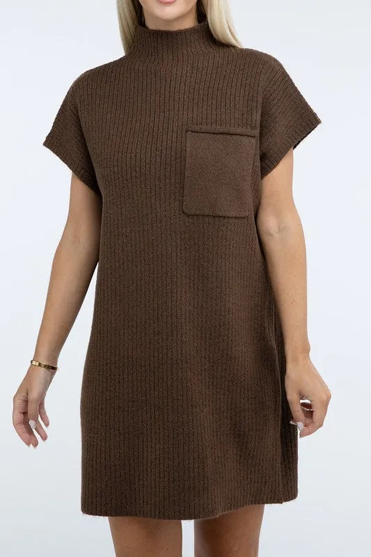 Camryn Mock Neck Sweater Dress