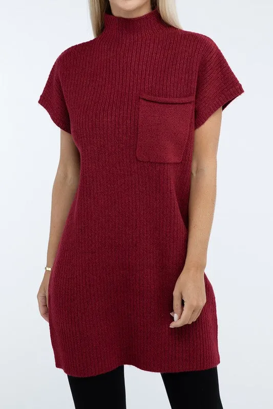 Camryn Mock Neck Sweater Dress