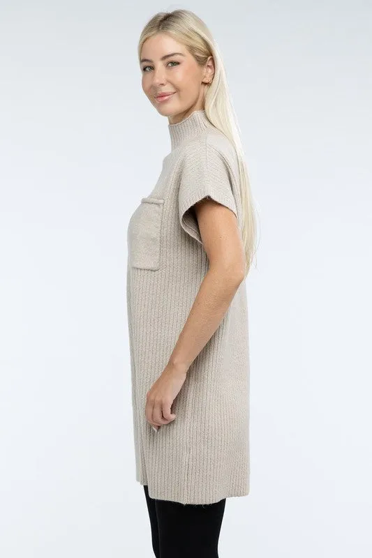 Camryn Mock Neck Sweater Dress