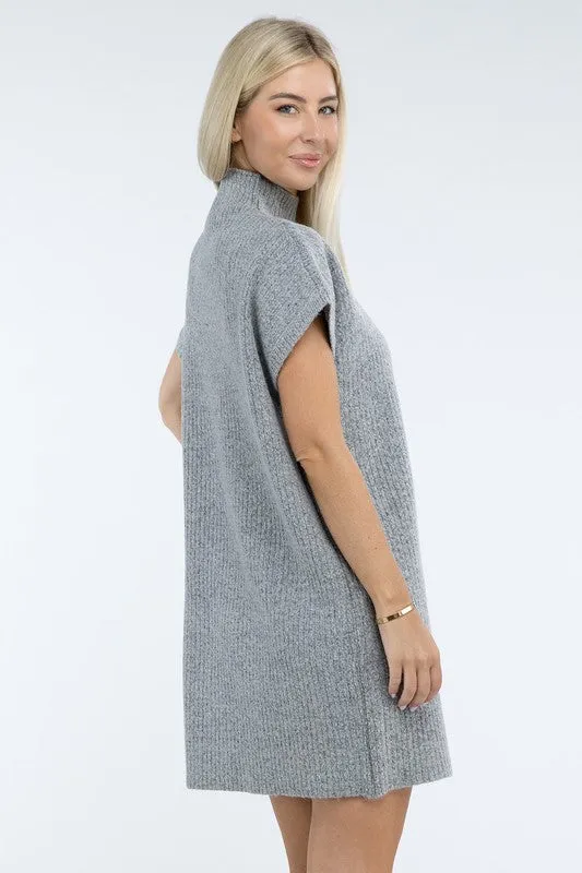 Camryn Mock Neck Sweater Dress