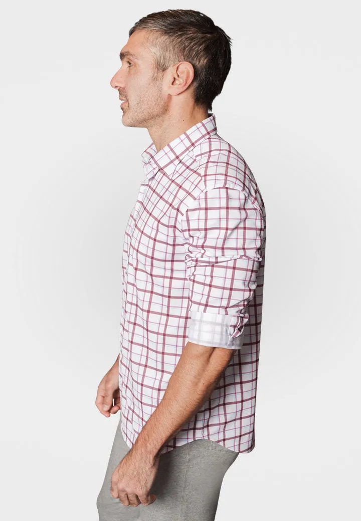 Carnaby Plaid Long Sleeve Tech Shirt