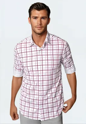 Carnaby Plaid Long Sleeve Tech Shirt