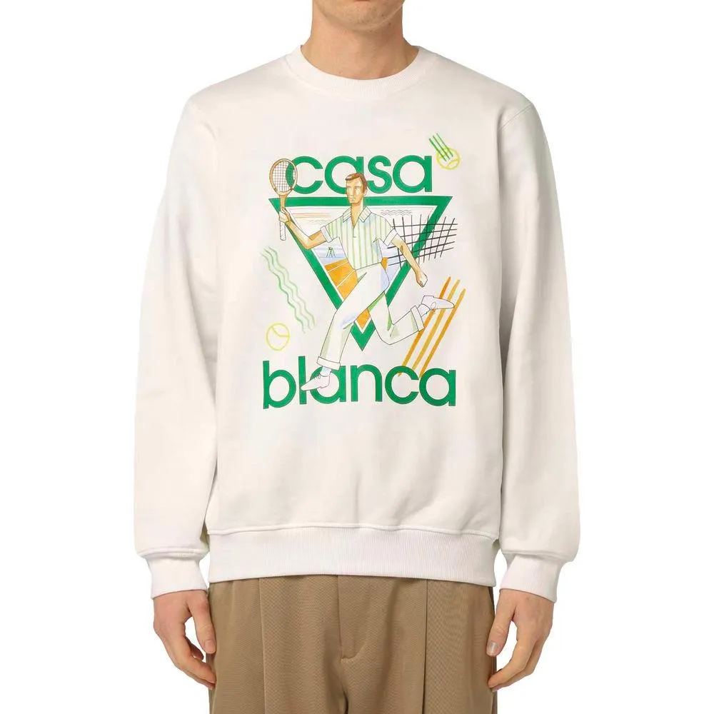 Casablanca White Cotton Sweater