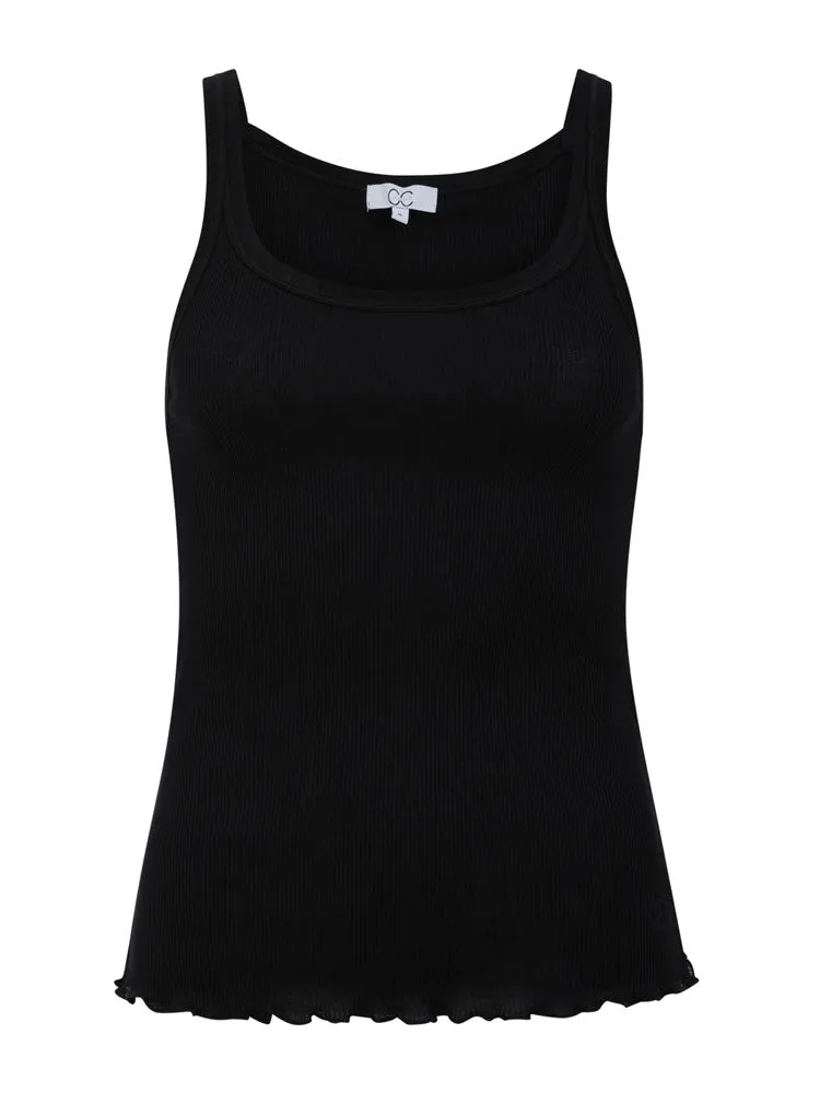 CC Heart Poppy Camisole Black