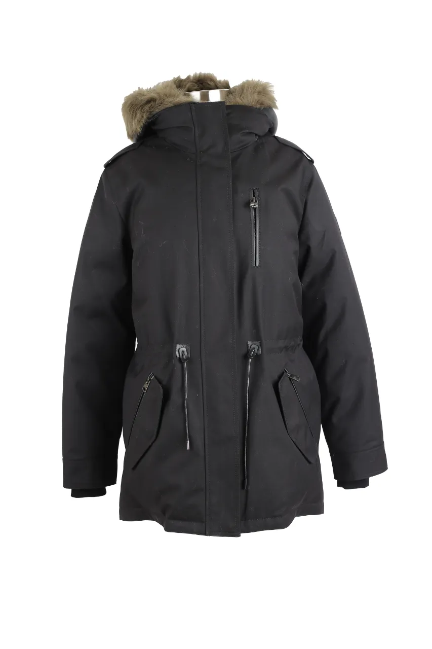 Charlene Down Parka - Removable Fur Hood & Bib