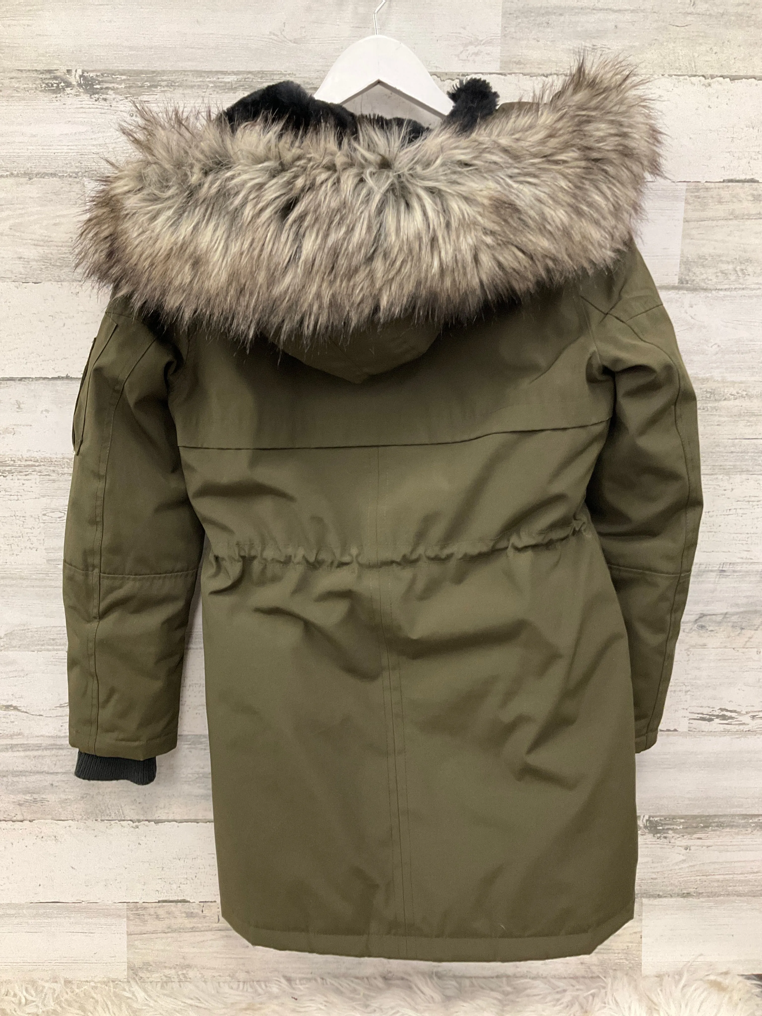 Coat Parka By Bcbg In Green, Size: S