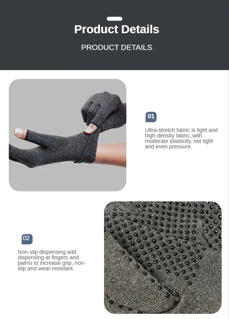 Compression Arthritis Gloves - Wrist Support for Stroke Recovery