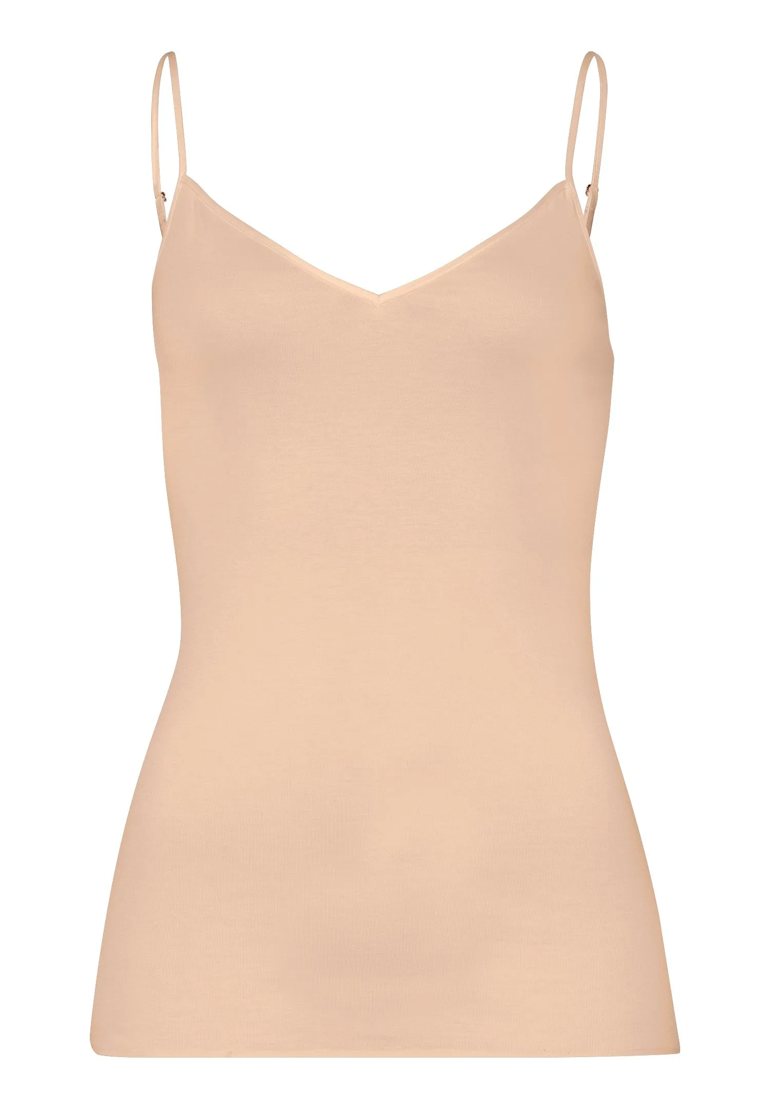 Cotton Seamless Cotton V-Neck Camisole | Beige 71601-274