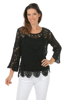 Crochet Bell Sleeve Top