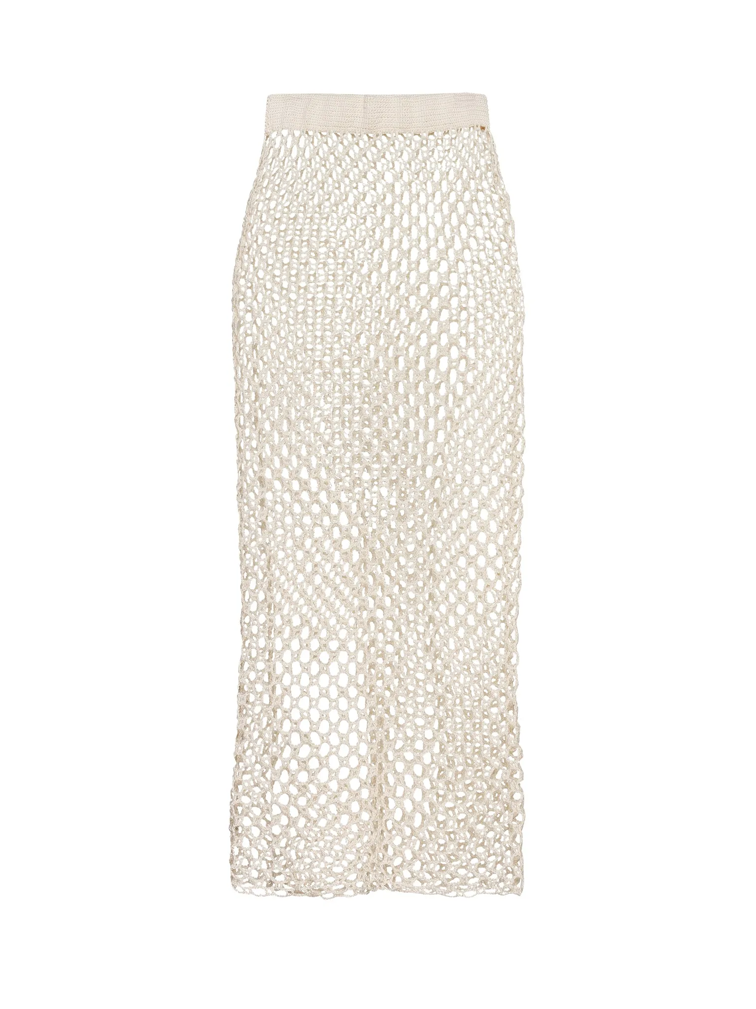 Crochet midi skirt - Ivory