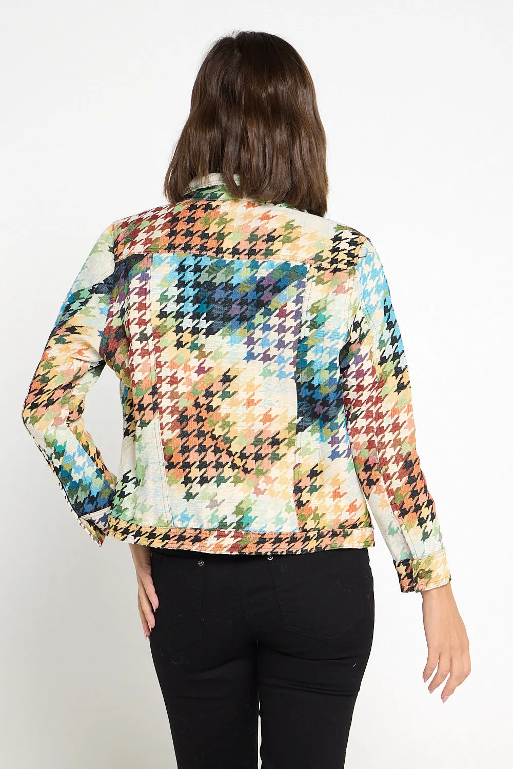 Dakota Jacket - Rainbow Houndstooth