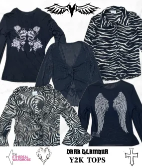 Dark Glamour: Y2K Tops