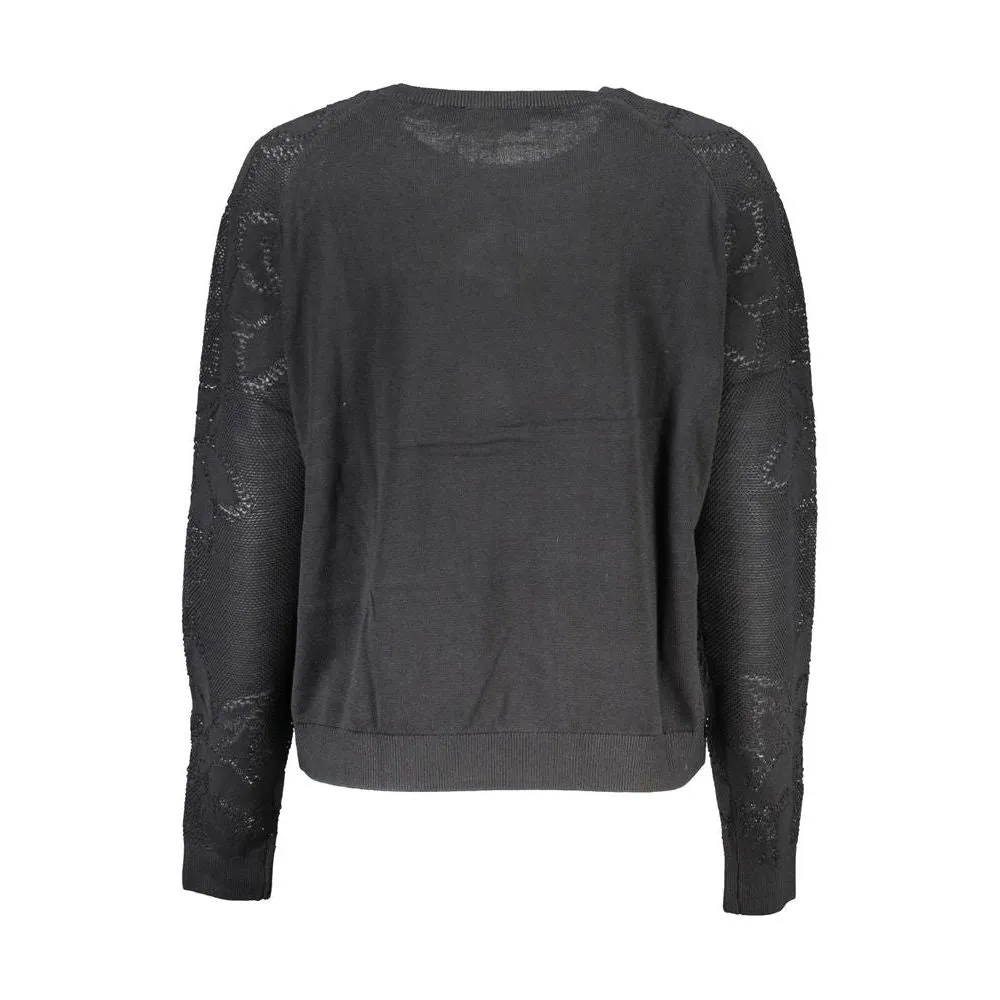 Desigual Black Cotton Sweater