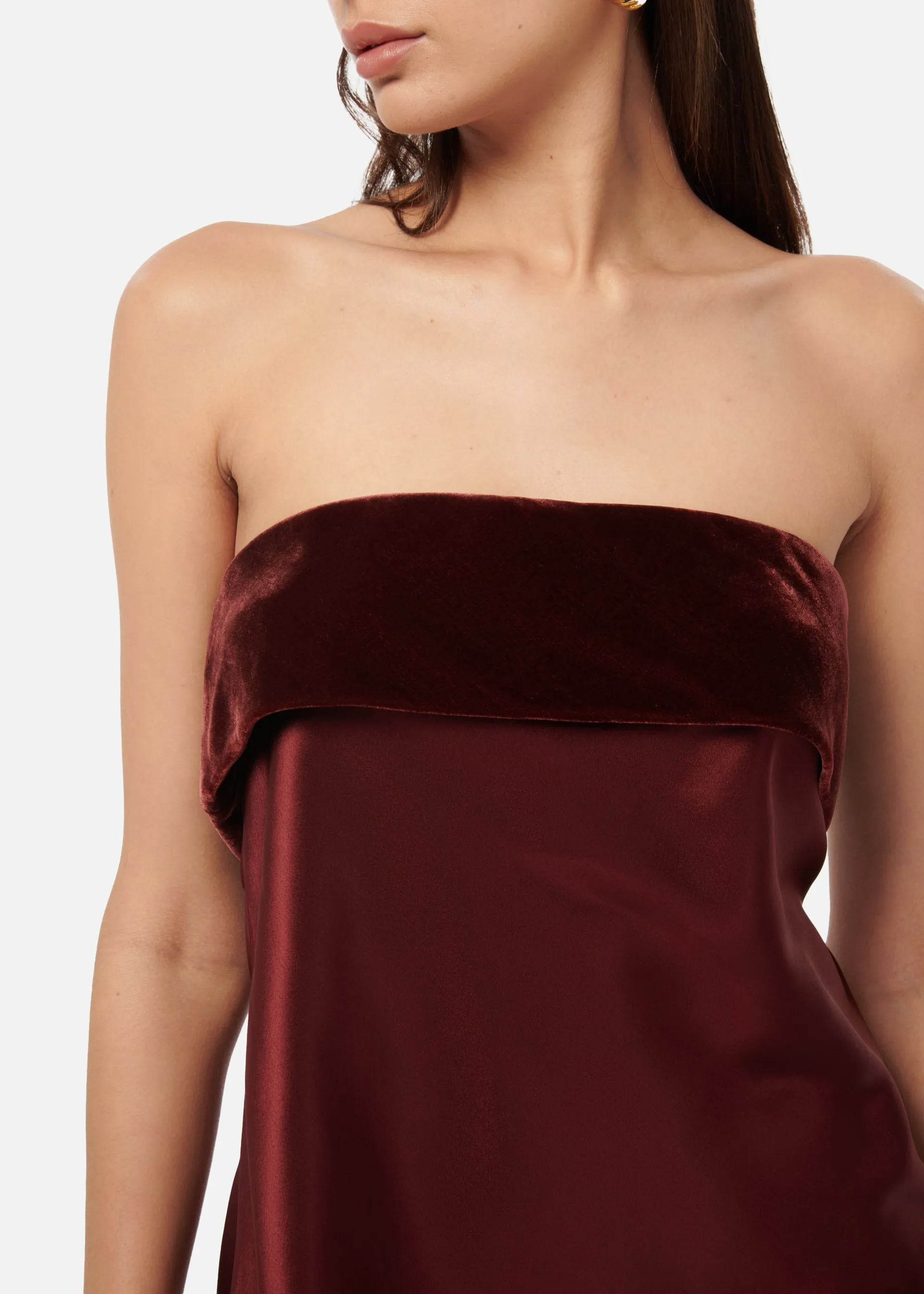 Diona Strapless Camisole Syrah