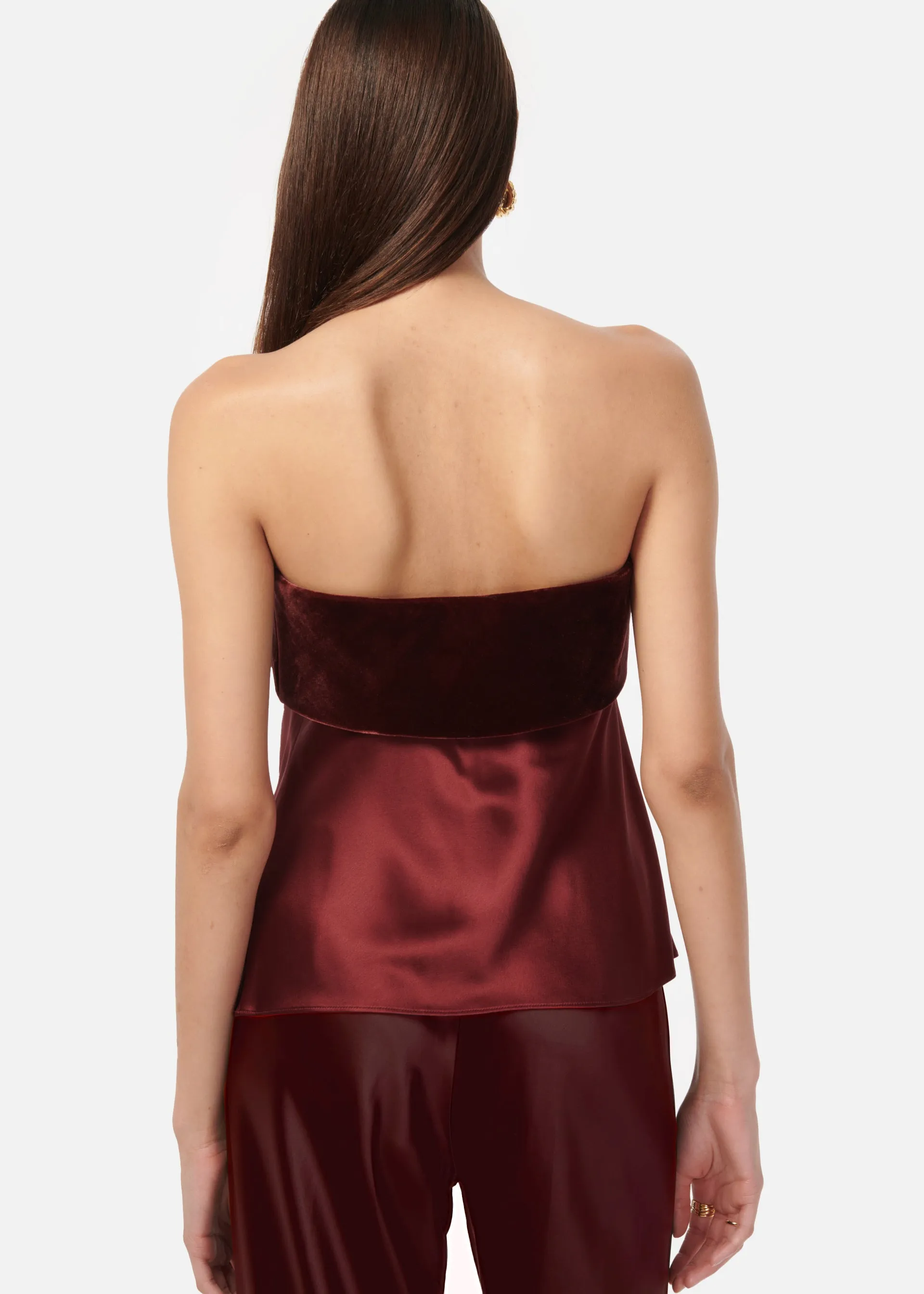 Diona Strapless Camisole Syrah