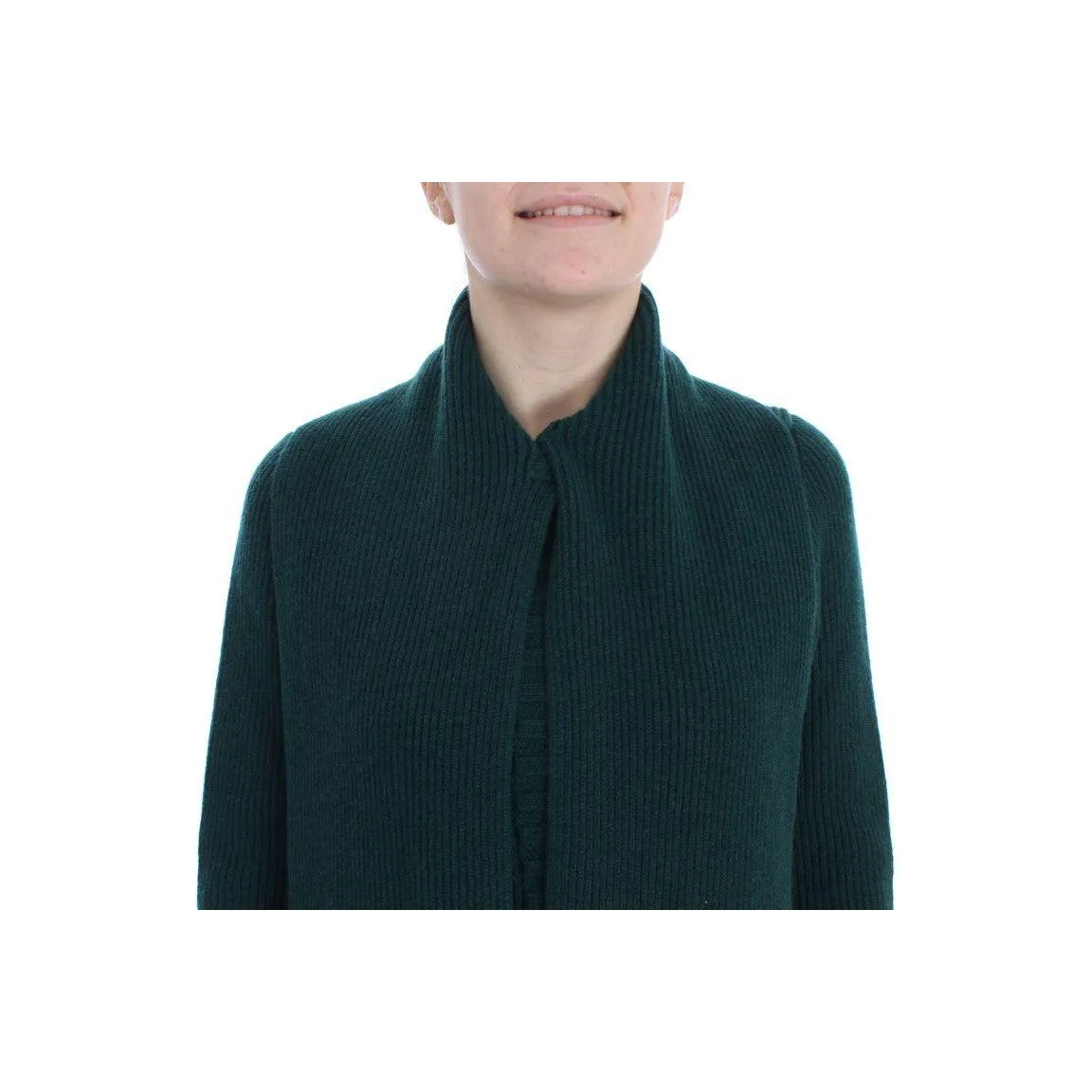 Dolce & Gabbana Elegant Green Cashmere Cardigan Sweater