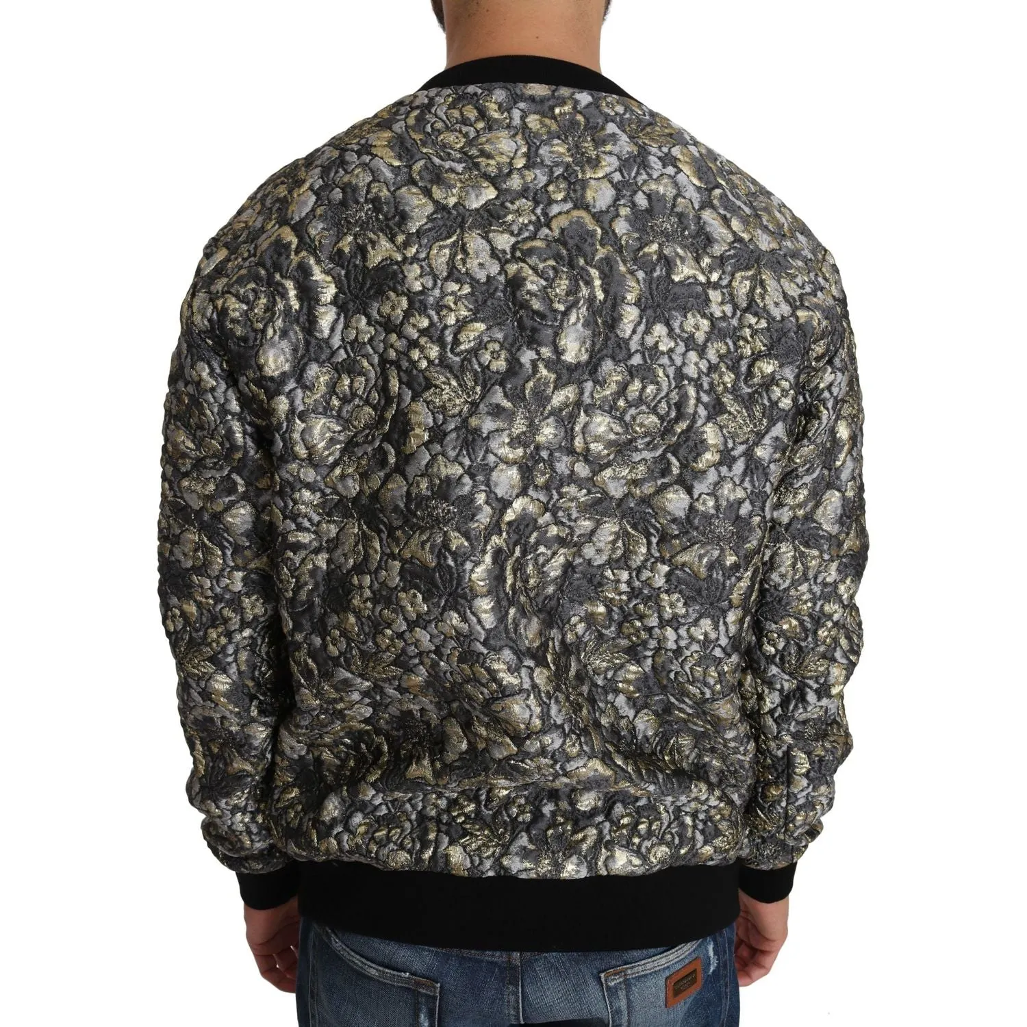 Dolce & Gabbana Samba Jacquard Palm Crewneck Sweater