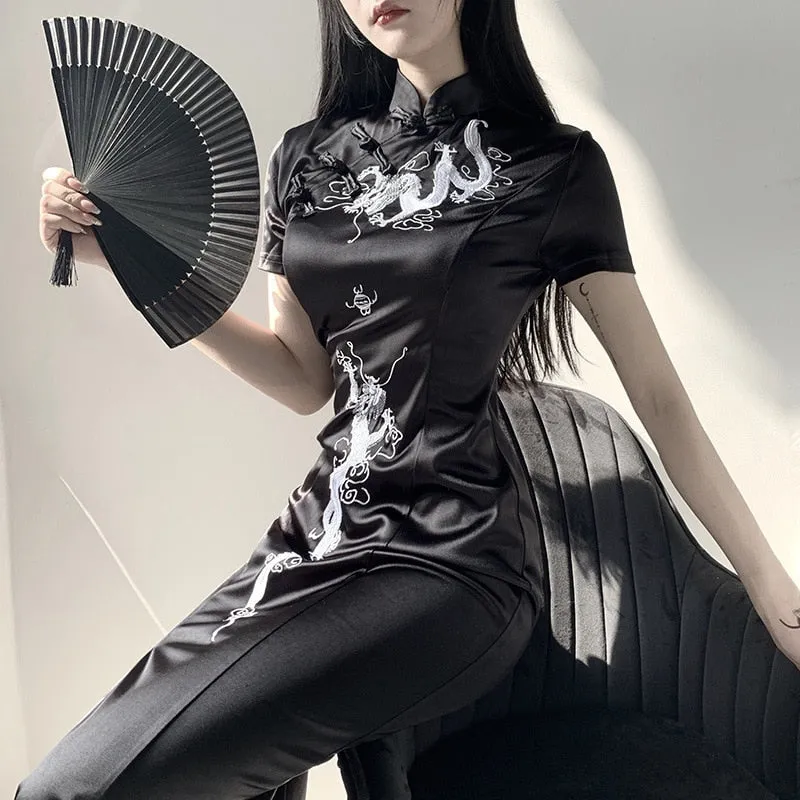 Dragon Cheongsam Dress