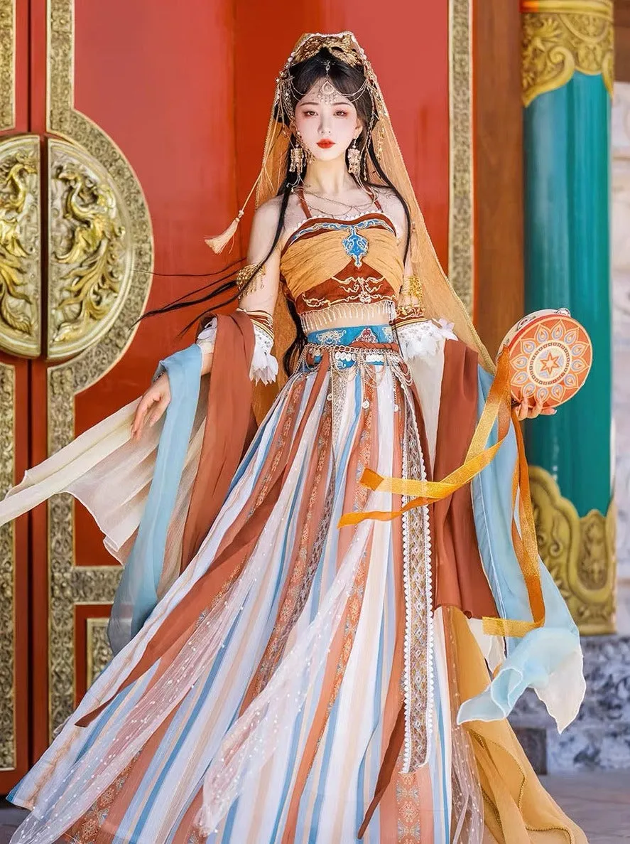 Dunhuang Fairies, Feitian Style Hanfu, Blossoms of Zen 禅意花开