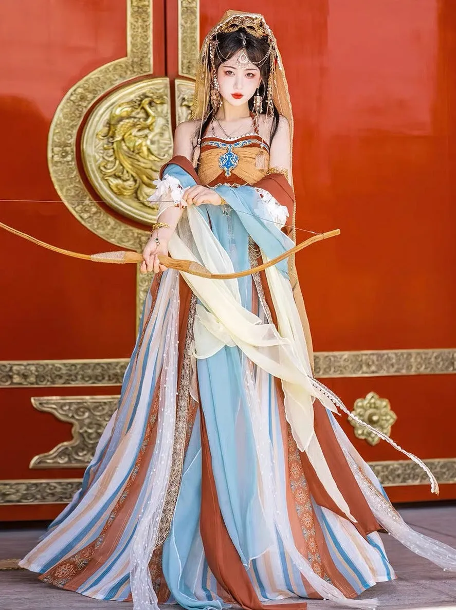 Dunhuang Fairies, Feitian Style Hanfu, Blossoms of Zen 禅意花开