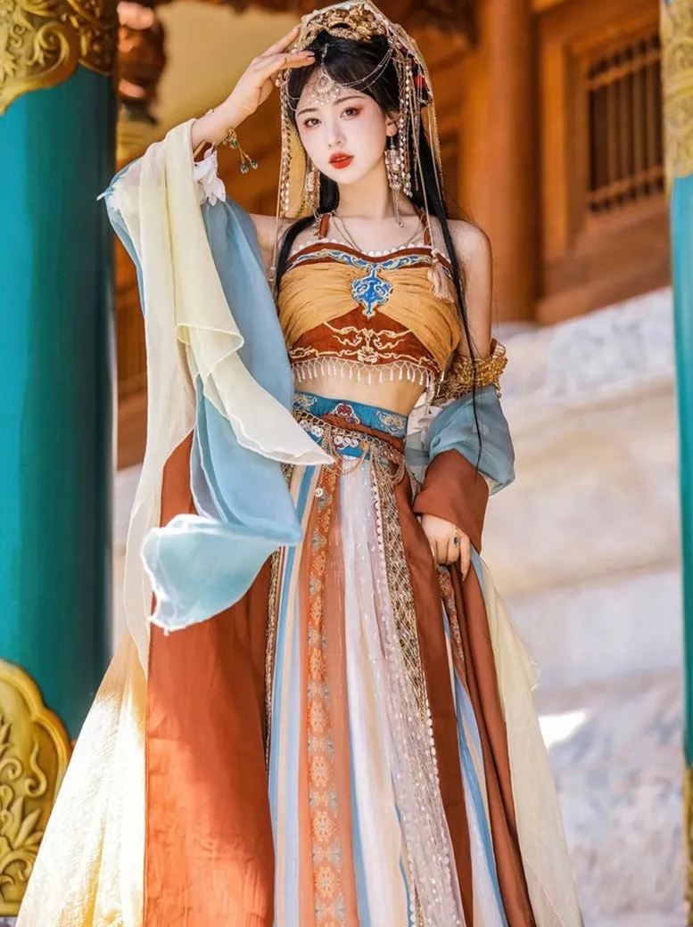 Dunhuang Fairies, Feitian Style Hanfu, Blossoms of Zen 禅意花开