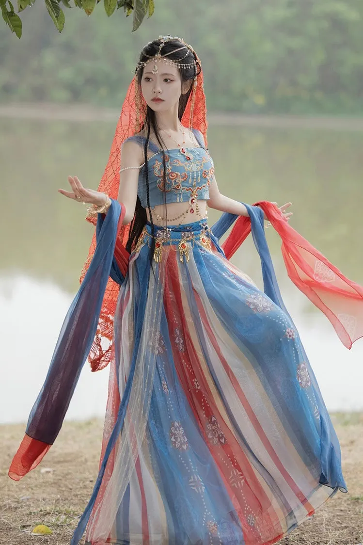 Dunhuang Fairies, Feitian Style Hanfu, Queen of Western Xia 西夏王妃 (Preorder)